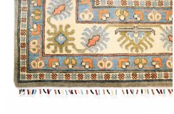 Królewska zielony dywan Kazak tkany ręcznie przez Nomadów 250x300cm