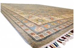 Królewska zielony dywan Kazak tkany ręcznie przez Nomadów 250x300cm