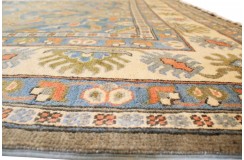 Królewska zielony dywan Kazak tkany ręcznie przez Nomadów 250x300cm