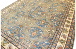 Królewska zielony dywan Kazak tkany ręcznie przez Nomadów 250x300cm