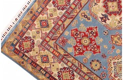 Królewska zielony dywan Kazak tkany ręcznie przez Nomadów 20x300cm