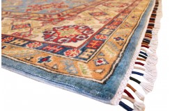 Królewska zielony dywan Kazak tkany ręcznie przez Nomadów 20x300cm