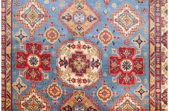Królewska zielony dywan Kazak tkany ręcznie przez Nomadów 20x300cm