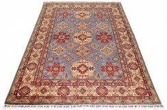 Królewska zielony dywan Kazak tkany ręcznie przez Nomadów 20x300cm