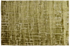 Niebieski dwupoziomowy żakardowy nowoczesny dywan Brinker Feel Good Carpets Gabbeh Loom Zakard Gold 160x230cm