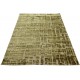 Niebieski dwupoziomowy żakardowy nowoczesny dywan Brinker Feel Good Carpets Gabbeh Loom Zakard Gold 160x230cm