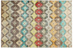 Dywan ręczne tkany perski Colored Vintage kolorowy ok 145x235cm RELOADED Retro rustic z Turcji