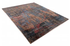 Jedwabny / wełniany dywan z Nepalu 250x300cm w stylu abstrakcyjnym