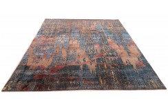 Jedwabny / wełniany dywan z Nepalu 250x300cm w stylu abstrakcyjnym
