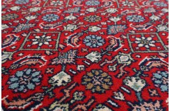 Herati dywan indyjski 100% wełna owcza orientalny czerwony 140x200