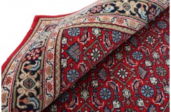 Herati dywan indyjski 100% wełna owcza orientalny czerwony 140x200