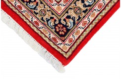Herati dywan indyjski 100% wełna owcza orientalny czerwony 140x200