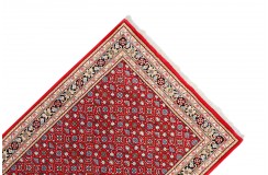 Herati dywan indyjski 100% wełna owcza orientalny czerwony 120x180