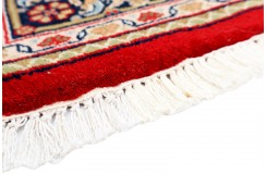 Herati dywan indyjski 100% wełna owcza orientalny czerwony 120x180