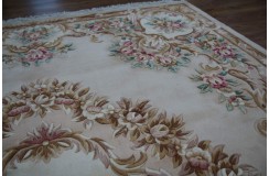 Przepiękny wełniany dywan org. Aubusson Chiny wełna rzeźbiony 200x300