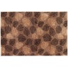 Ekskluzywny designerski dywan Indo Mammut Brown w liście 140x200cm luksus jedwab z bananowca i wełna brązy