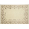 Beżowy dywan z Nepalu Art Deco ornamenty kwiatowe 100% wełna 200x300cm luksusowy
