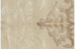 100% wełniany dywna z Nepalu 170x240cm w stylu Art Deco beżowy