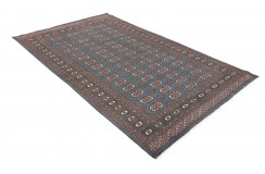 Oryginalny dywan Buchara z Pakistanu 100% wełna 150x255cm szary