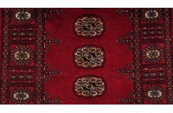 Oryginalny dywan Buchara z Pakistanu 100% wełna 80x300m czerwony