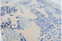 Jedwabny / wełniany dywan z Indii Jaipur Galaxy Design 120x180cm vintage