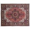 Perski wełniany recznie tkany dywan Heriz z ornamentami ok 250x330cm czerwony