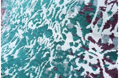 Jedwabny / wełniany dywan z Indii Jaipur Galaxy Design 120x180cm vintage