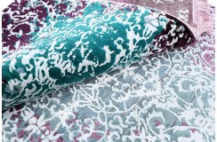 Jedwabny / wełniany dywan z Indii Jaipur Galaxy Design 120x180cm vintage