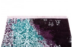 Jedwabny / wełniany dywan z Indii Jaipur Galaxy Design 120x180cm vintage
