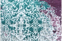 Jedwabny / wełniany dywan z Indii Jaipur Galaxy Design 120x180cm vintage