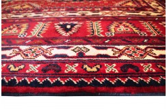 Turkmeński, etniczny wełniany dywan afgański Kunduz 200x300cm gęsty