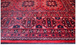 Turkmeński, etniczny wełniany dywan afgański Kunduz 200x300cm gęsty