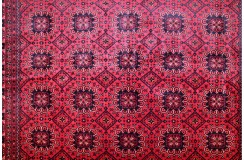 Turkmeński, etniczny wełniany dywan afgański Kunduz 200x300cm gęsty