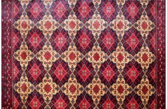 Turkmeński, etniczny wełniany dywan afgański Kunduz 200x300cm gęsty