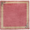 Piękny dywan Peking Antik Finish ręcznie tkany z Chin 300x300cm 100% wełna gładki różowy kwadratowy