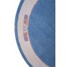 Subtelny gustowny dywan ręcznie tkany 150x150cm Nepal Musa Blue