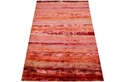 Jedwabny dywan z Nepalu 170x240cm vintagowy lśniący luksusowy