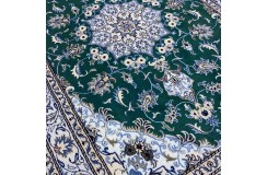 Ręcznie tkany dywan Nain z Iranu 160x240cm zielony