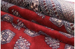 Oryginalny dywan Buchara z Pakistanu 100% wełna 260x360cm czerwony