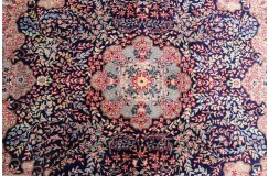 Bogaty klasyczny kwiatowy perski dywan Kerman (Kirman) Iran ok 200x200m 100% wełna