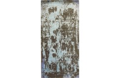 Jedwabny / wełniany dywna z Nepalu 140x280cm w stylu Art Deco chodnik