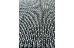 Wełniany dywan zaplatany wełna Brinker Carpets 220 grey turquoise