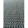 Wełniany dywan zaplatany wełna Brinker Carpets 220 grey turquoise