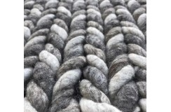 Wełniany dywan zaplatany wełna Brinker Carpets 820 grey brown 