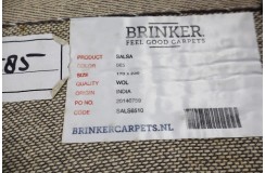 Shaggy wełniany dywan Brinker Carpets Salsa 200x300cm niebieski