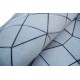 Natrualny skórzany dywan patchwork unikat witraż 100% skóra 165x250cm, Indie, szary