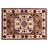 Designerski nowoczesny dywan wełniany w Persian Modern brązowy ok 200x300cm Indie 2cm gruby