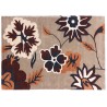 Nowoczesny dywan wełniany w kwiatowy jasny brązowy ok 205x314cm Indie 2cm gruby tafting