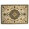 Kwiatowy dywan Persian wełniany z Indii ok 160x230cm 2cm gruby beż/brąz