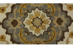 100% wełna gruby dywan z Indii 160x230cm kwiatowy Persian